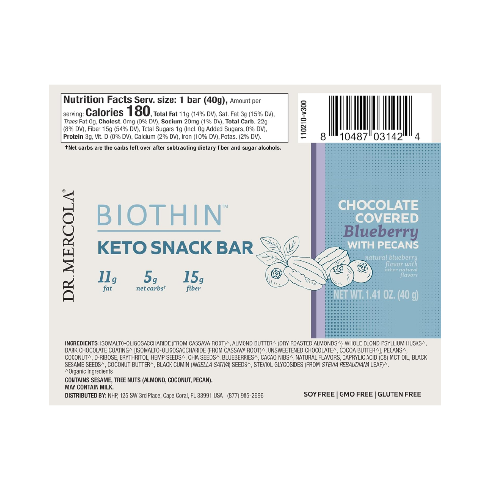 Biothin Keto Snack Bar