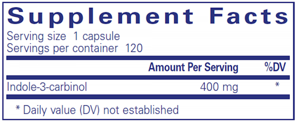 Indole-3-Carbinol 400 mg 120 vcaps