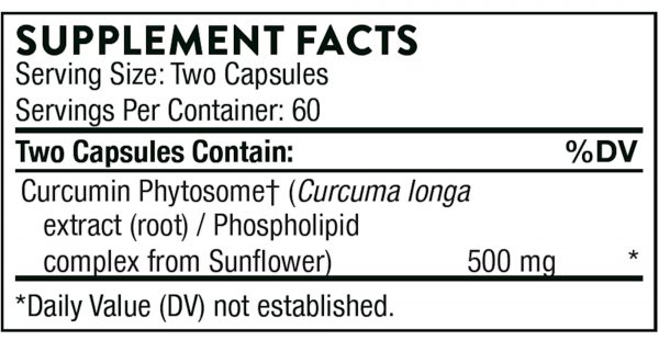 Meriva-SF (Sustained Release) 120 caps supplement fact