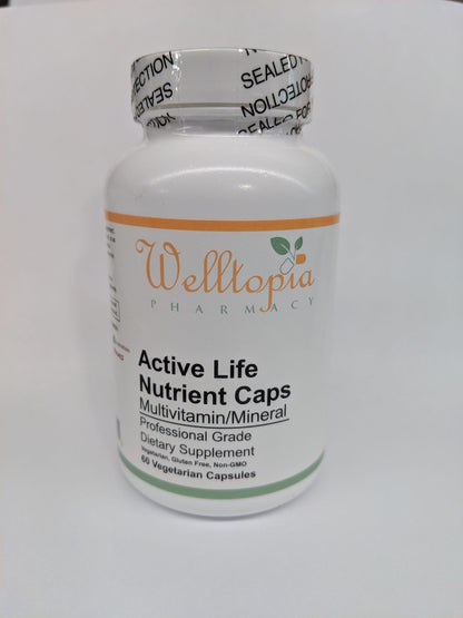 Active Life Nutrient Caps - 60 Vegetarian Capsules - Welltopia Vitamins & Supplement Pharmacy