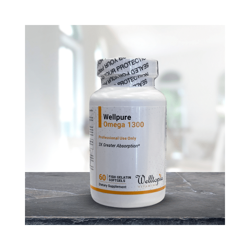 WellPure Omega 1300 EC - 60 Fish Gelatin Softgels - Welltopia Vitamins & Supplement Pharmacy