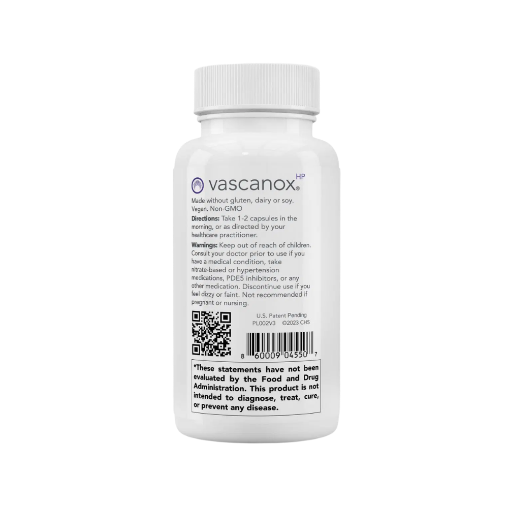 Vascanox HP – Nitric Oxide, Circulation & Cardiovascular Support by Calroy Health Sciences