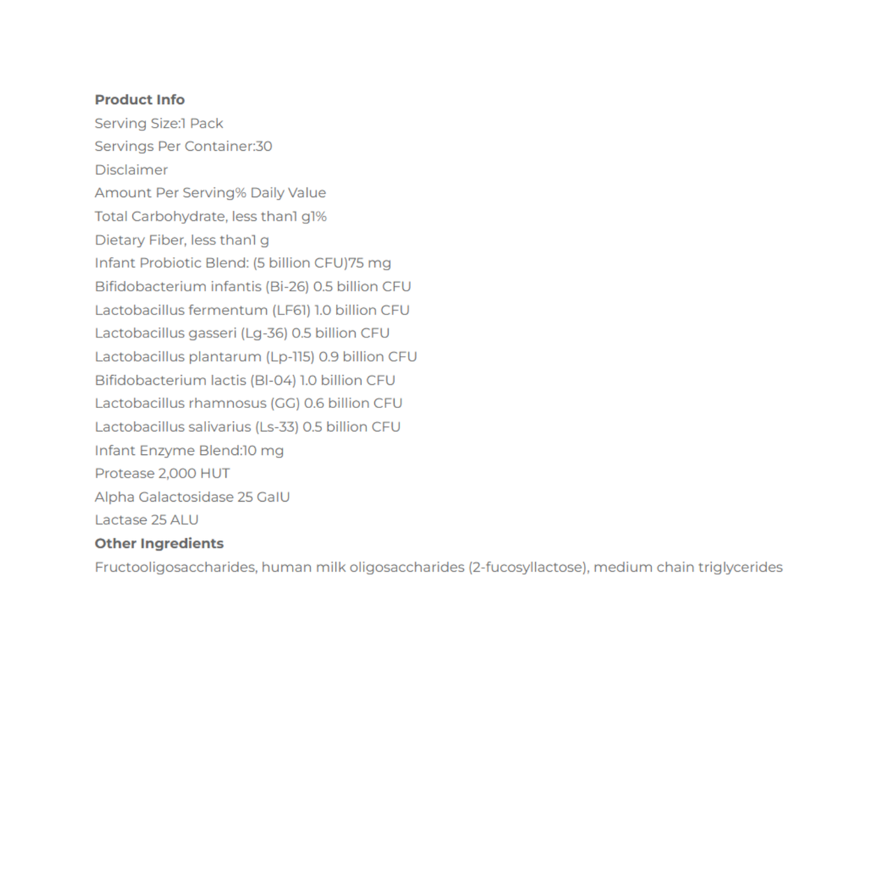 Welltopia Infant Probiotics