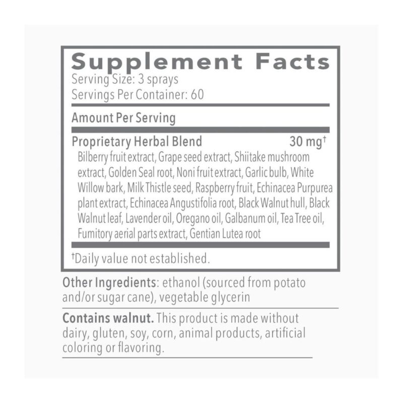 Biocidin®TS supplement facts