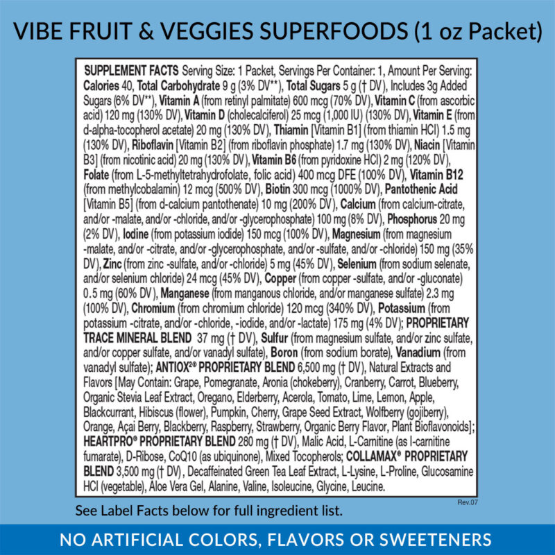 Vibe Liquid Daily Multivitamin 20 Packets - Image 2