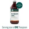 Genestra Zinc Glycinate Liquid Peach-Tangerine Flavor single dose
