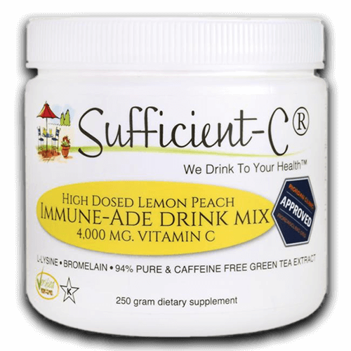 Sufficient-C® High Dose Lemon Peach Immune-Ade drink mix