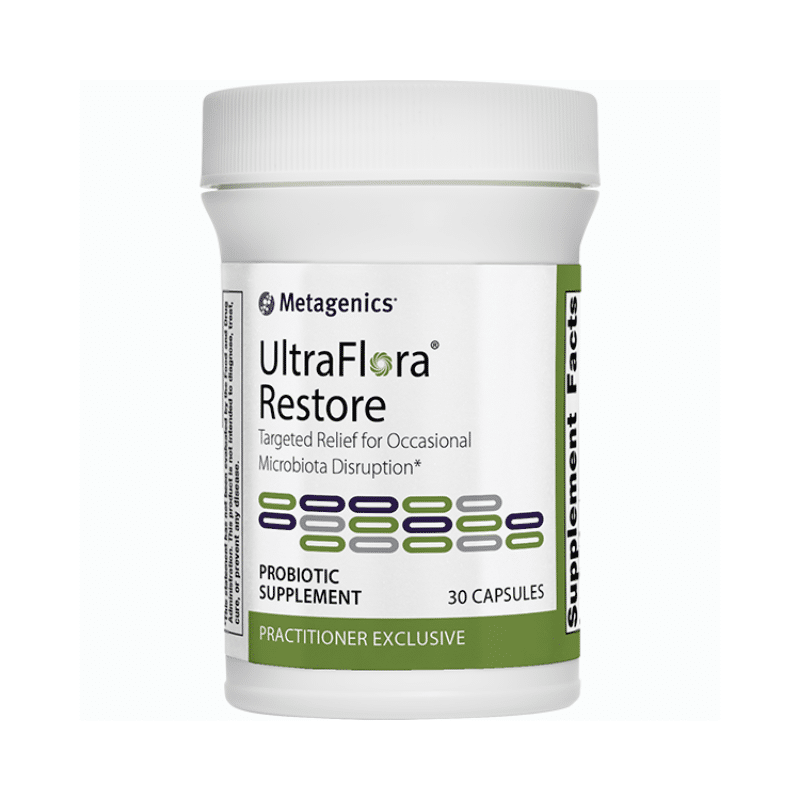 UltraFlora Restore 30 Capsules By Metagenics - Welltopia Vitamins & Supplement Pharmacy
