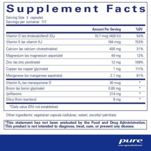 CAL with Ipriflavone supplement facts