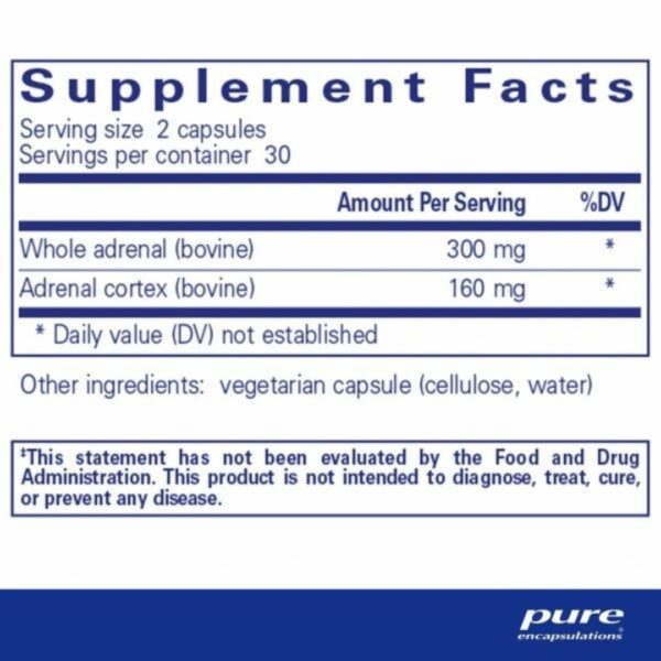 adrenal supplement facts
