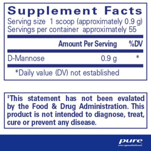 D Mannose Powder supplement facts