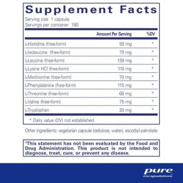 Essential Aminos supplement facts