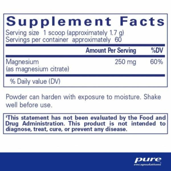 Magnesium Powder supplement facts