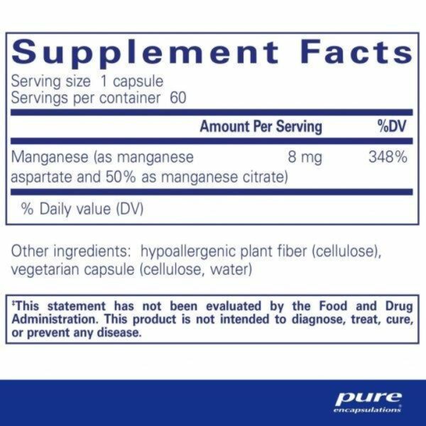 Manganese supplement facts
