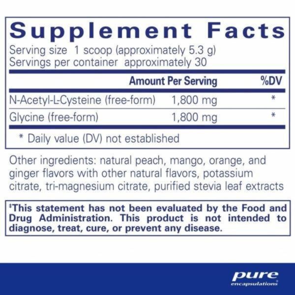NAC Glycine Powder supplement facts