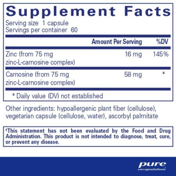 Pantothenic Acid supplement facts 1