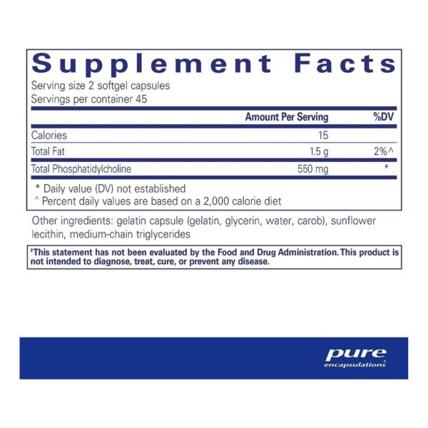 Phosphatidylcholine supplement facts
