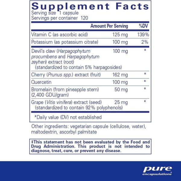 Uric Acid Formula supplement facts