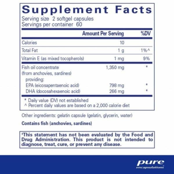 EPA Ultimate supplement facts