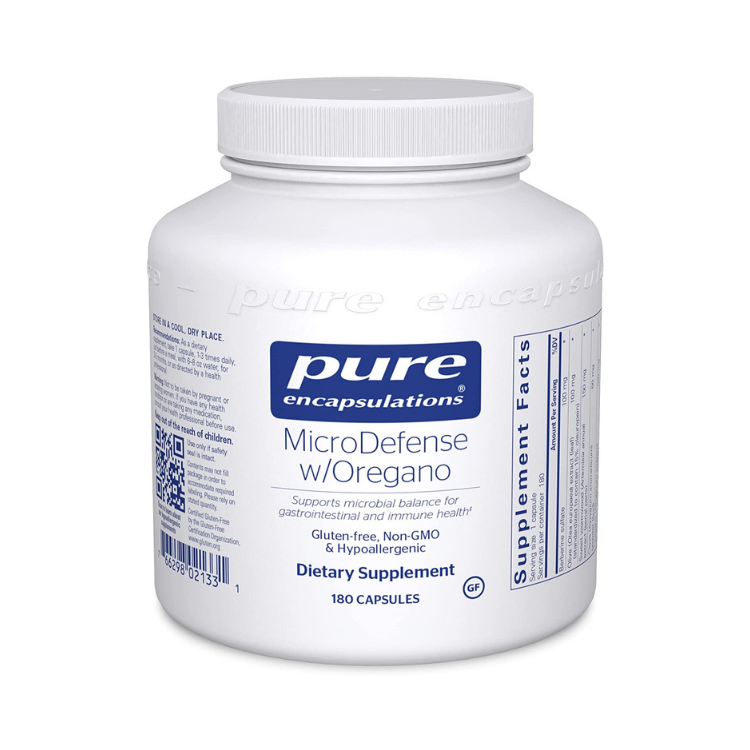 MicroDefense W/ Oregano By Pure Encapsulations - Welltopia Vitamins & Supplement Pharmacy