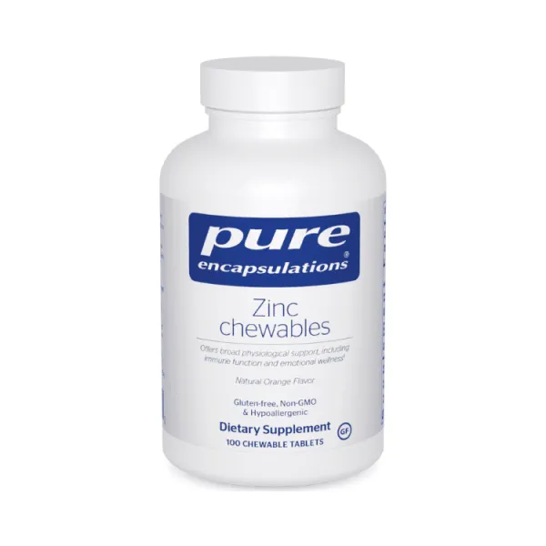 Pure Encapsulations Zinc Chewables - Welltopia Vitamins & Supplement Pharmacy