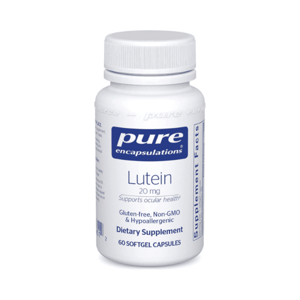 Pure Encapsulations Lutein 20 Mg - Welltopia Vitamins & Supplement Pharmacy