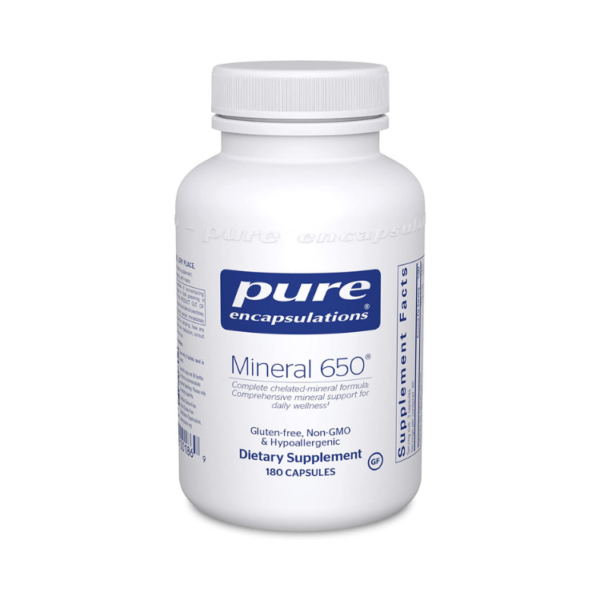 Mineral 650 By Pure Encapsulations - Welltopia Vitamins & Supplement Pharmacy