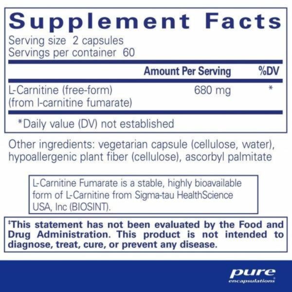 l Carnitine supplement facts