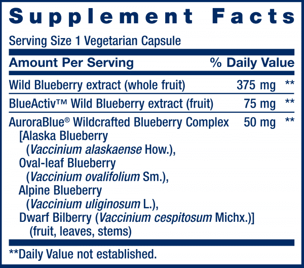 Blueberry Extract 60 vegcaps