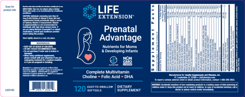 Prenatal Advantage 120 Softgels