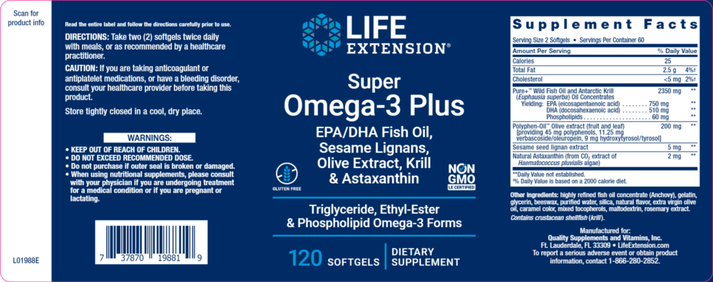 Super Omega 3 Plus 120 gels