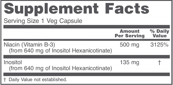 Flush-Free Niacin 500 mg 90 vegcap