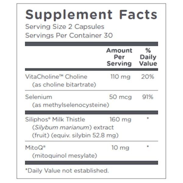 MItoQ Liver supplement facts