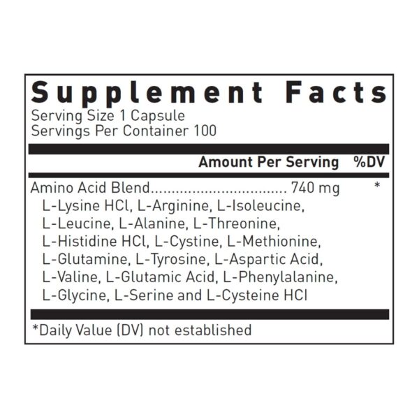 Amino Blend supplement facts