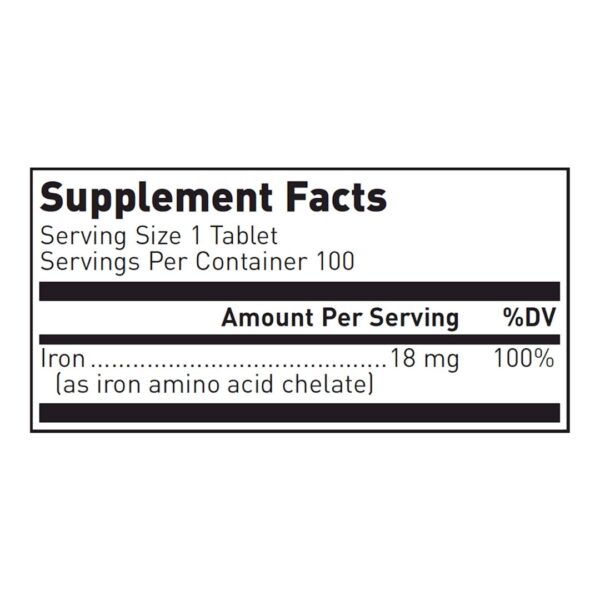 Amino Iron supplement facts