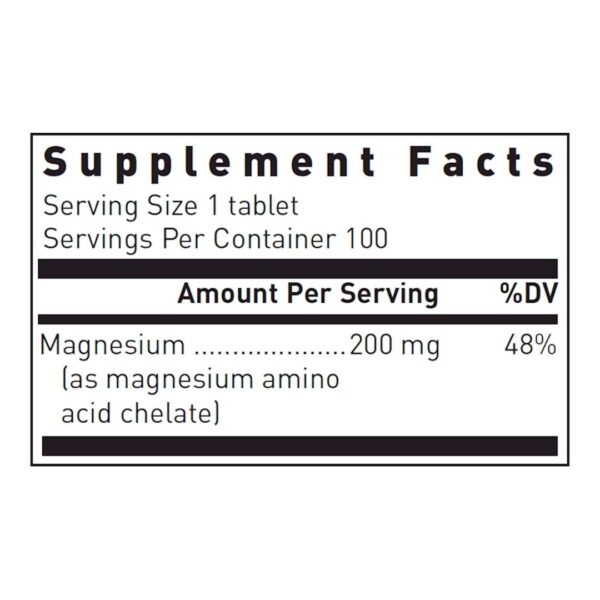 Amino Mag 200 mg supplement facts