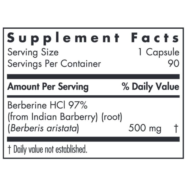 Berberine 500 supplement facts