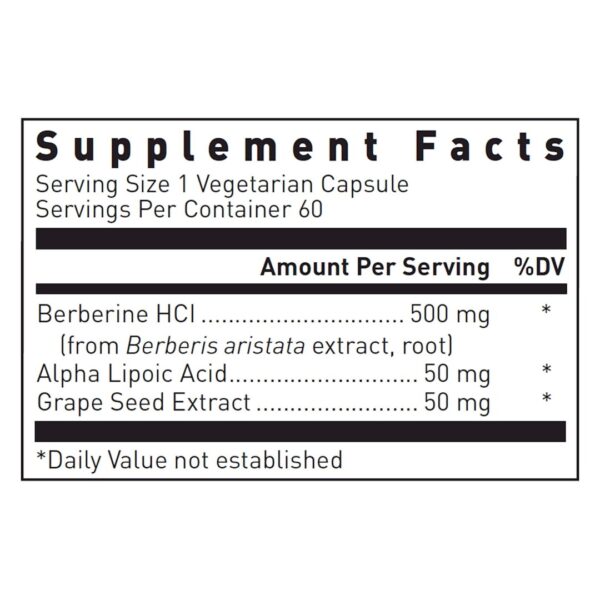 Berberine Balance supplement facts