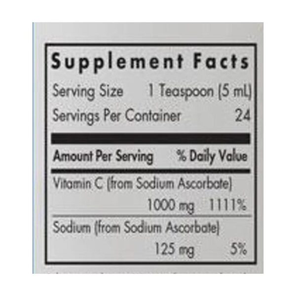 Micro Liposomal C supplement facts
