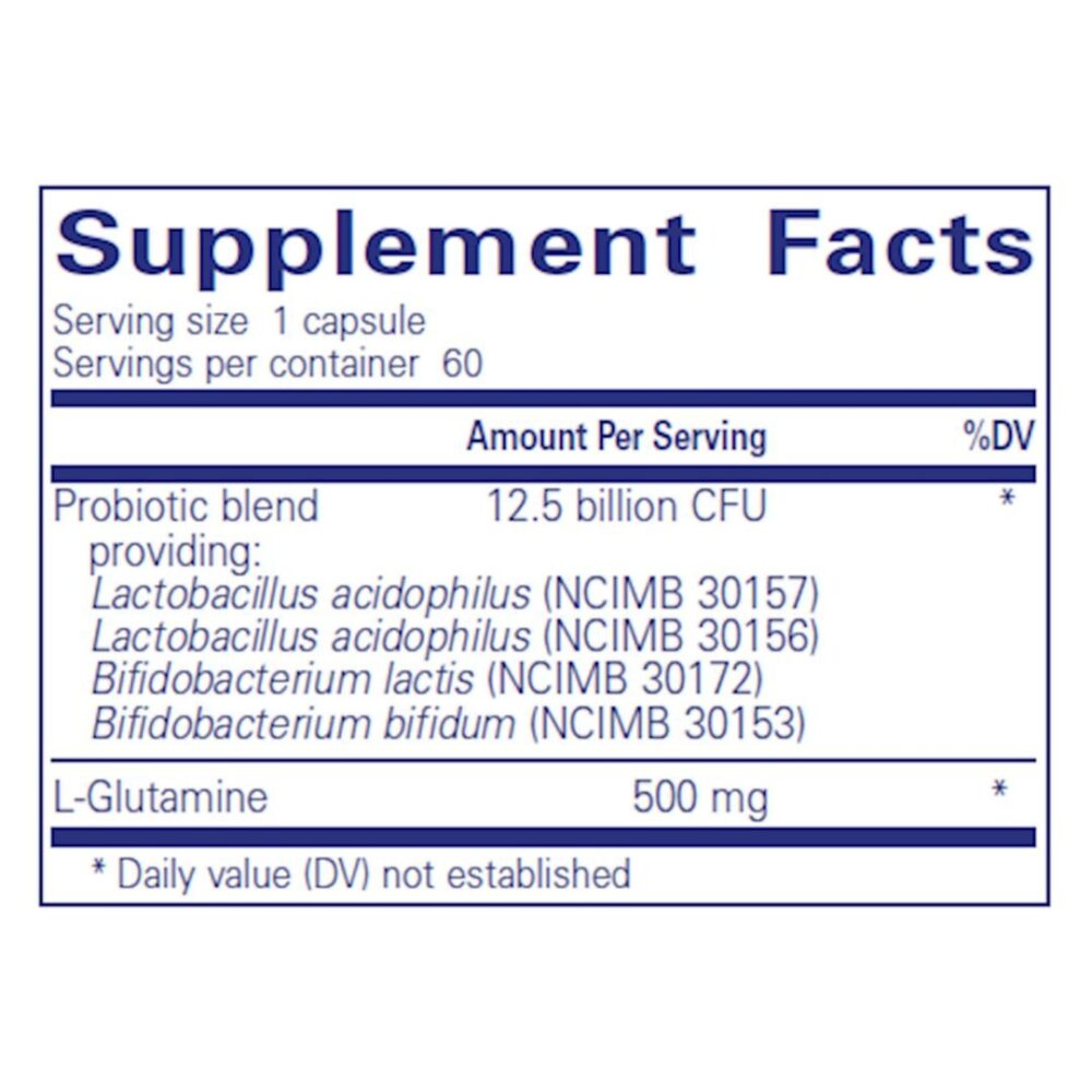 PureBiOme G.I. supplement facts