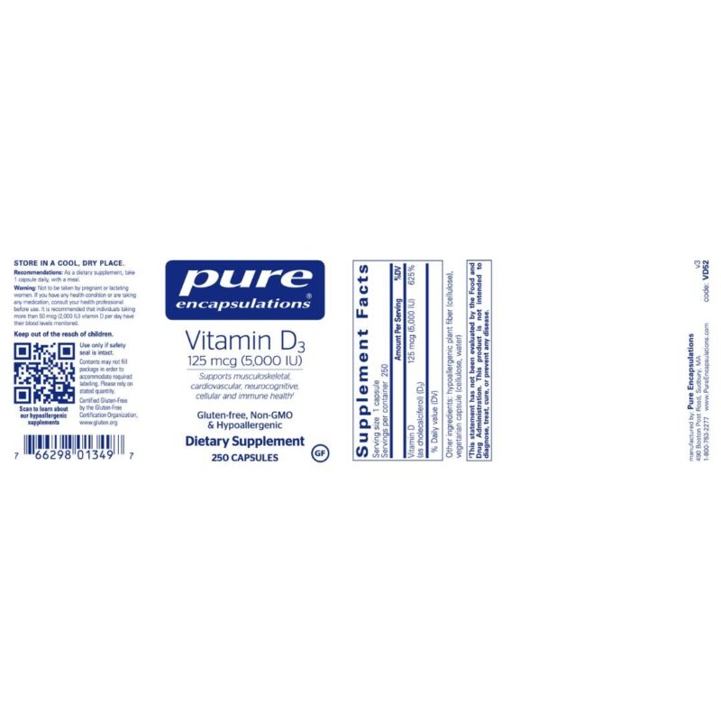 Vitamin D3 5000 IU Vegcaps - Image 2
