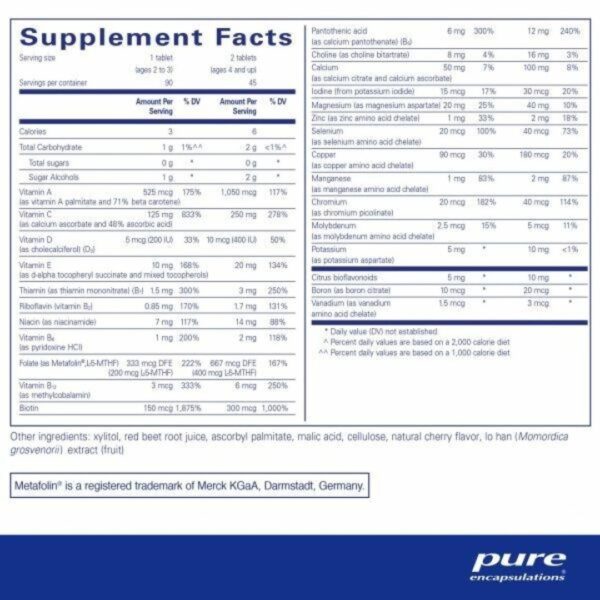 purepals supplement facts