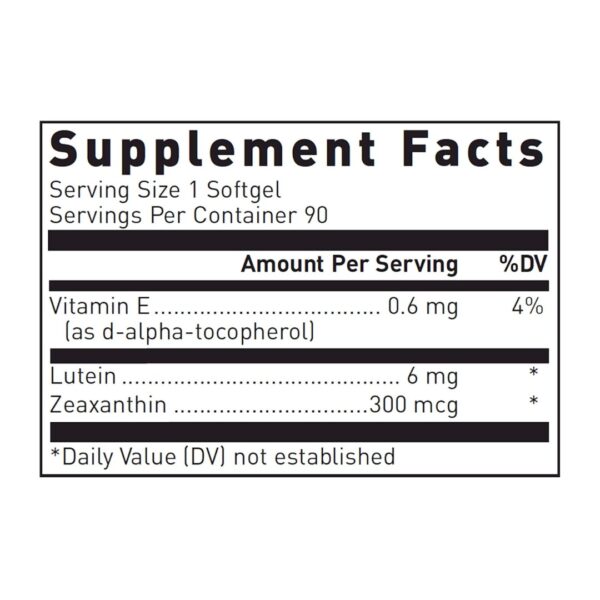 Lutein supplement facts