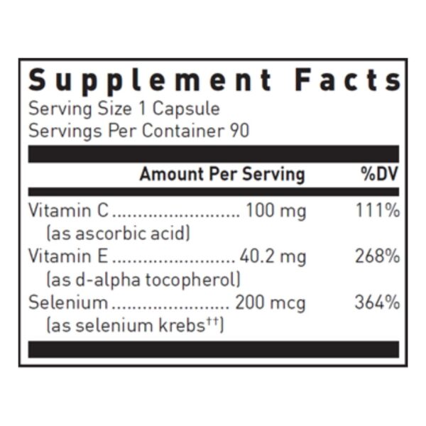 Selenium Plus supplement facts