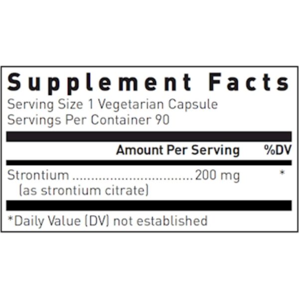 Strontium supplement facts