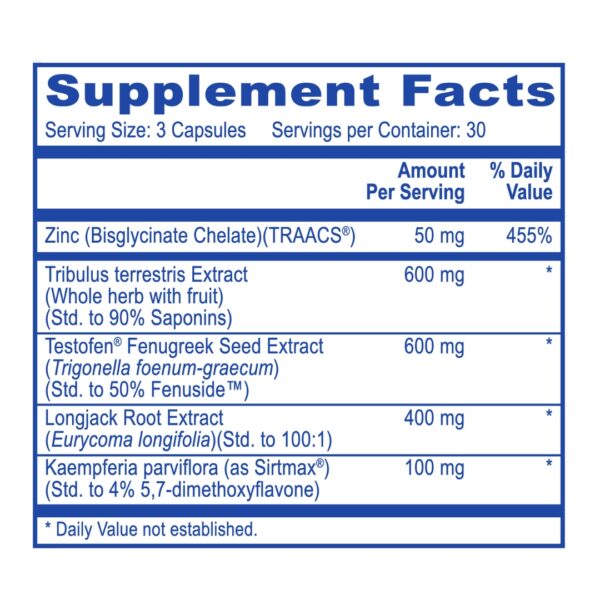 T Time supplement facts