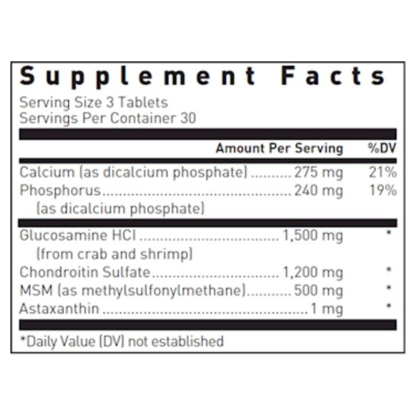 Ultra Joint Forte supplement facts