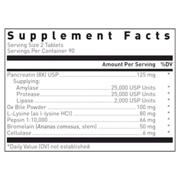 Ultrazyme supplement facts