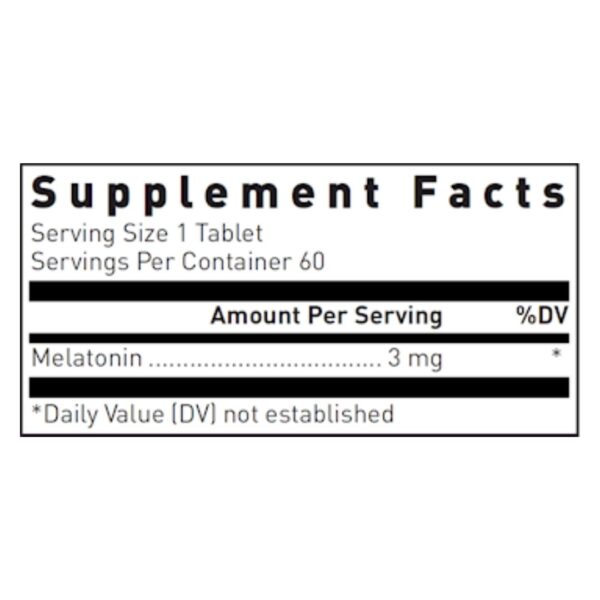 Melatonin 3 mg supplement facts