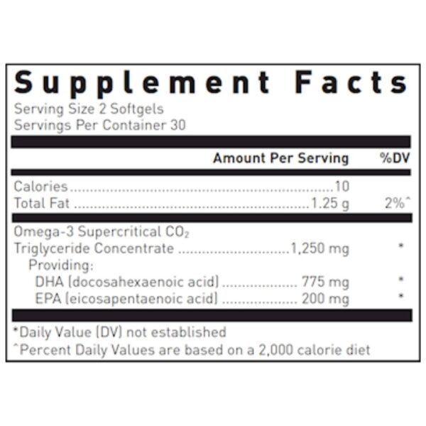 Quell Fish Oil Ultra DHA supplement facts